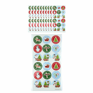 Stikers tal-Milied Fun - 10 Folji, 18-il Stiker f'kull waħda