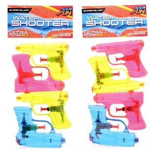 Set ta' Pistoli tal-Ilma Aqua Fun - 4 Biċċiet, 11 cm