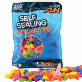 AQUA FUN - 100x Blalen tal-Ilma li Jingħalqu Waħidhom (6-pack)