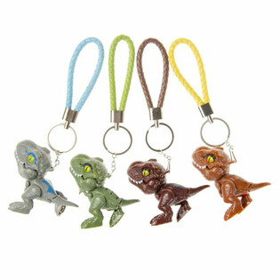 Keychain tad-Dinosawru li jigdem is-swaba' (12-il biċċa)