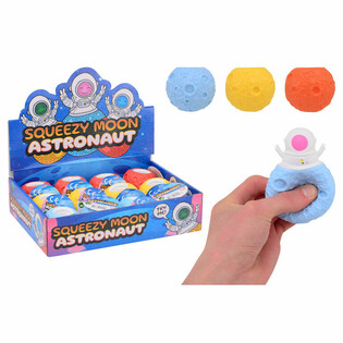 Astronaut Squeezy Moon Ball - Fid-Display (12-il Biċċa)