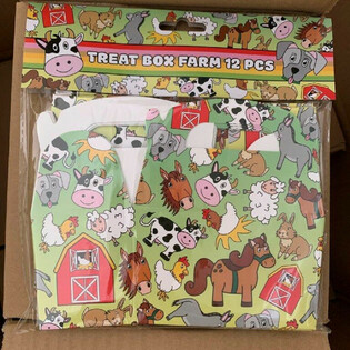 Kaxxi żgħar għall-Ħelu u Rigali Animali tal-Farm - 12x12.5x6 cm (12-il biċċa)