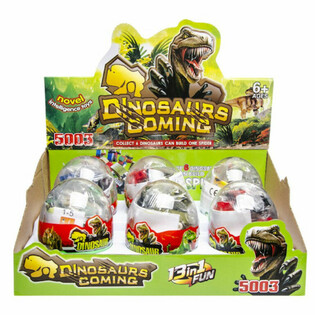 Bricks Set ta' Kostruzzjoni - Dinossawru f'Kapsula Display (6 biċċiet)