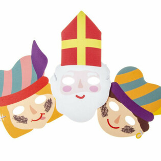 SINTERKLAAS - MASKRI TAL-FOAM TA' SAN NIKOLA U PIET (48 pz.)