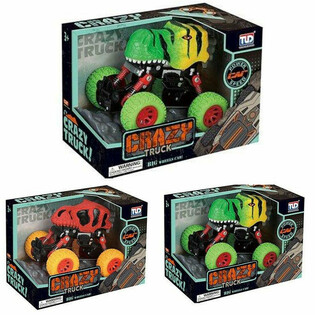 Monster Trucks tad-Dinosawru Pull Back Kbar - Kaxxa tar-Rigal (2 biċċiet)