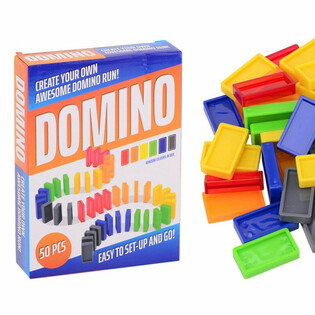 Sett tal-Logħob Domino - 50 Biċċa f'Kaxxa tar-Rigal