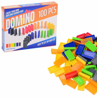 Sett tal-Logħob Domino - 100 Biċċa f'Kaxxa tar-Rigal