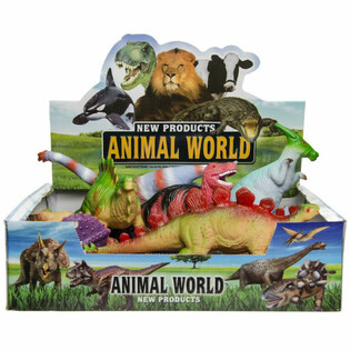 Dinosaur World: Figuri Kbar tad-Dinosawri - Mix f'Display (12 biċċa)