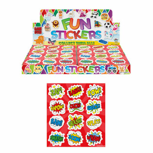 Fun Stickers: Comic Signs Display (120 biċċa)