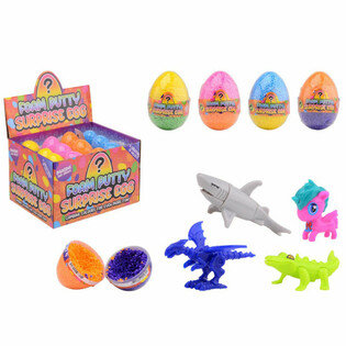 FOAM PUTTY SURPRISE EGG &ndash; B'ĠUGARELL SORPRIŻA (24 biċċa)