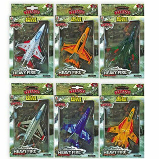 Ajruplani F16 tal-Metall Die-Cast (6 biċċiet)