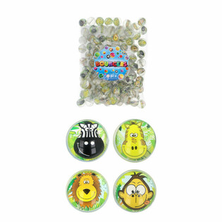 Ballelli Rebondissants Mix Annimali tal-Ġungla - Ø 3,3 cm (100 pz)