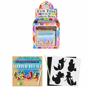 SCRATCH PAPER MAĠIKU ECO FRIENDLY SIRENA DISPLAY (108 biċċa)