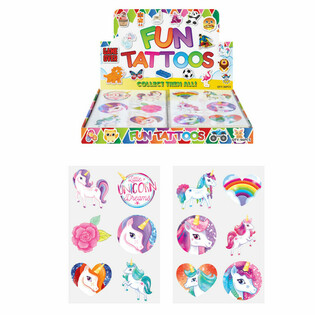 Fun Tattoos: Displej tal-Unicorn (96 biċċa)