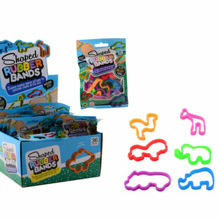 SET TA' 6 BRAZZULETTI TAS-SILIKONJU ANTIMALI SELVAĠĠI F'DISPLAY (36 biċċa)