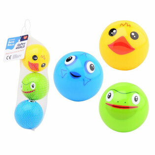 HAPPY WORLD - BOLLI TAL-BANJU GĦAT-TRABI B'DISINJI TA' ANNIMALI - Minn 0 Xhur (1 pz.)