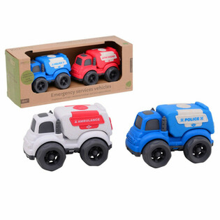 JOUECO - Set ta' Karozzi tas-Servizzi ta' Emerġenza BIO - 18-il Xahar+ (1 pz.)