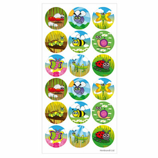 STICKERS REKREATTIVI - INSETTI - 18-il STICKER GĦAL KULL FOLJA (10 biċċiet)