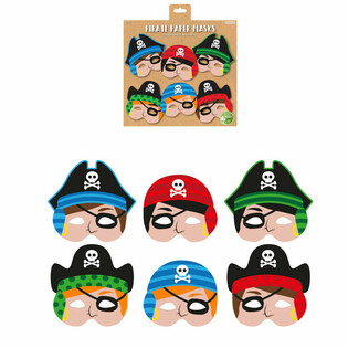 Maskri tal-Pirata tal-Karta ECO FRIENDLY - 12-il Biċċa Assortiti