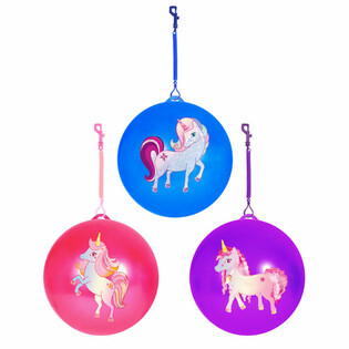 UNICORN / Ballun Unicorn b'Korda / Bungee Ball Ø23 cm (24 biċċa)