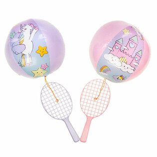 Racket tal-Paddle b'Ballun - Unicorn (12-il biċċa)
