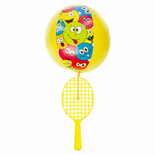 Racket tal-Paddle b'Ballun - Smiley (12-il biċċa)