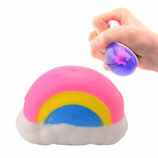 Ballun tal-Unicorn tal-Arcubox Squeeze f'Display (12-il biċċa)