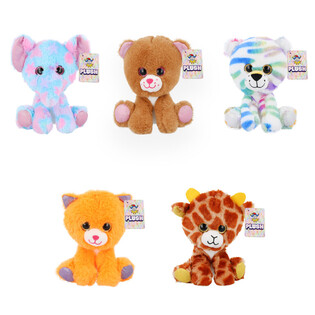 Ġugarelli tal-Plush bil-Qiegħda - 15cm - Disinji Mħallta (10 biċċiet)