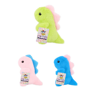 DINOŻAWRA TAL-PLUSH - 17CM GĦOLI - MIX TA' KULURI (12-il biċċa)
