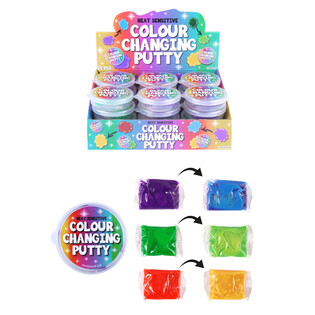 Putty Sensittiva għas-Sħana li Tibdel il-Kulur (24 pz.)