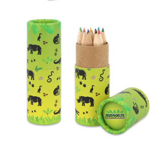 12-il Kulur f'Tubu: Mudell Annimali tal-Ġungla - Display (20 pz.)