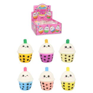 Bubble Tea Squeeze Fidget - Mix ta' Kuluri f'Display (12 pz.)