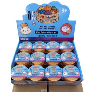 RAGE - Squishy Bun Dumplings ŻGĦIRA (5.3x5.3x4.1 cm) - Viral 2026 Fidget Toy (24 pz.)