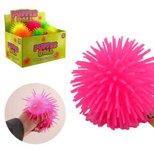 BALLUN PUFFER - 9CM - MIX TA' KULURI - F'DISPLAY (24 biċċa)