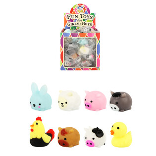 SQUISHY TAL-LUCKY DIP - ANNIMALI TAR-RAZZETT - F'DISPLEJ (96 biċċa)