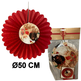 FANN DEKORATTIV TA&rsquo; SINTERKLAAS &Oslash;50 CM - JINTLEWWA (6 biċċiet)