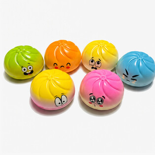 RAGE - Dumplings Squishy KBAR (Daqs 9 x 9 x 4 Cm) - Viral 2026 Fidget Toy - B'HEADER CARD (24 pz.)