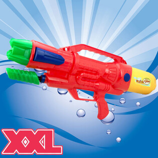 GUN TA' L-ILMA XXL - SUPER SOAKER WATER GUN - DIMENSJONIJIET: 63.5 x 10 x 26 CM - DOUBLE SHOTS WATERGUN (1 pċ)