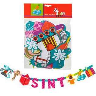 Girlanda ta' Sinterklaas u Piet - Tul 1.5 M (12-il biċċa)