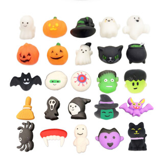 Taħlita ta' Figuri Squishy ta' Halloween f'Barmil (25 biċċa)