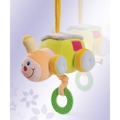 Kaxxa tal-Mużika tal-Plush Train Baby Bow