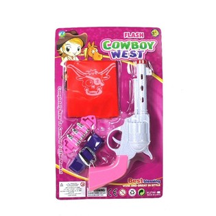 Sett ta' Cowgirl għall-Bniet bid-Dawl u l-Ħoss (6 biċċiet)